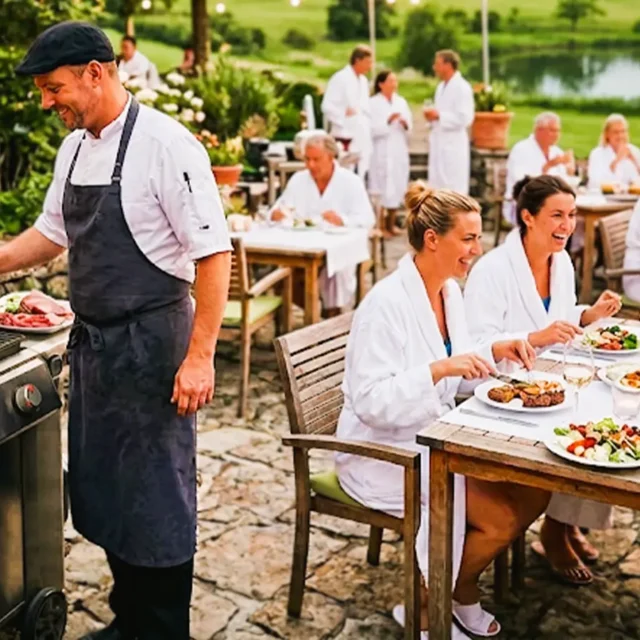 Grillabend in der Saunalounge